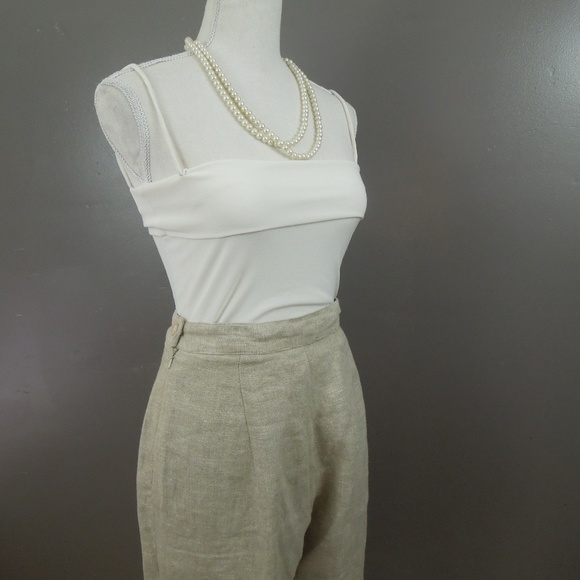 Vintage Pants - Vintage High Waist Linen Pants